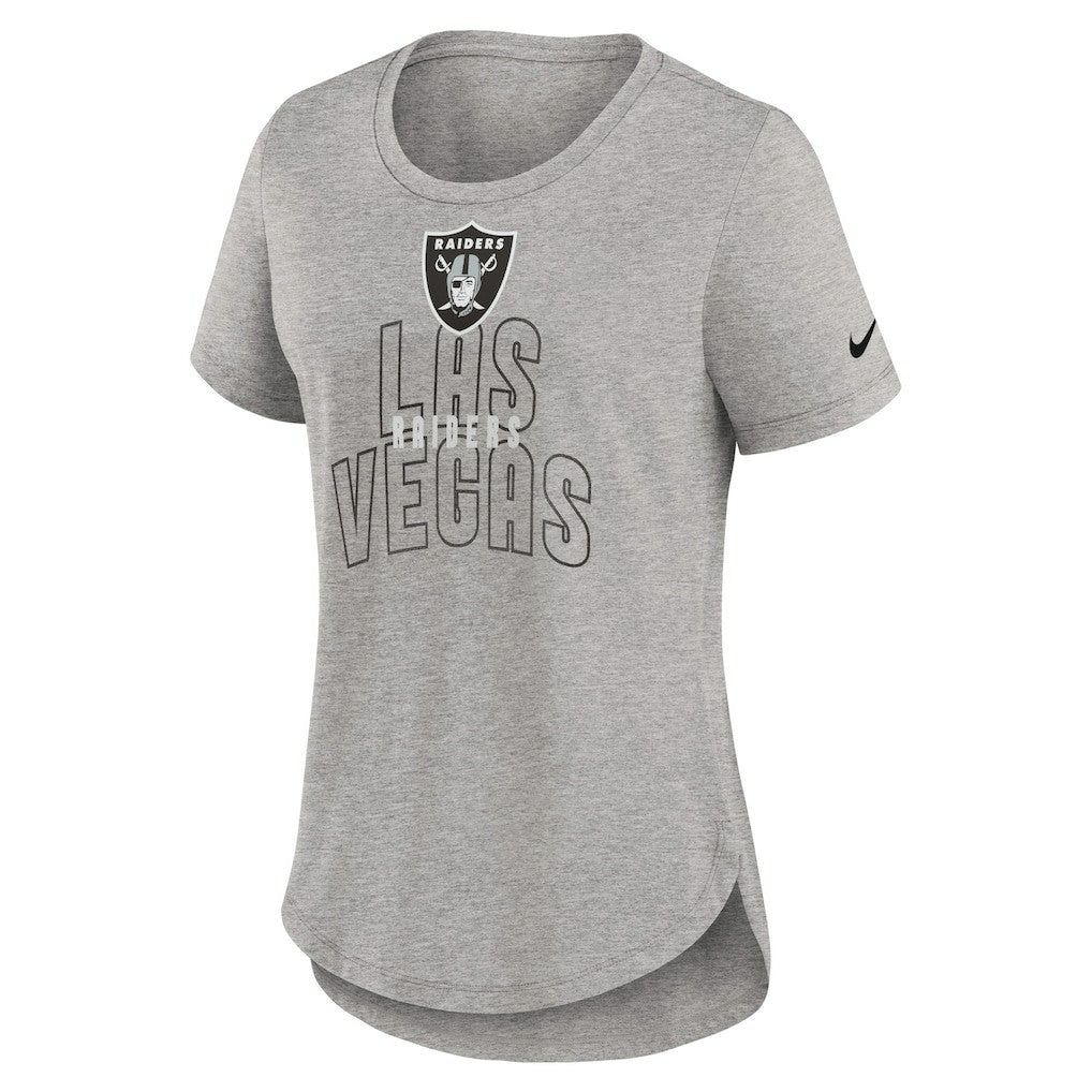 Las Vegas Raiders Nike Women's Fashion Tri-Blend T-Shirt