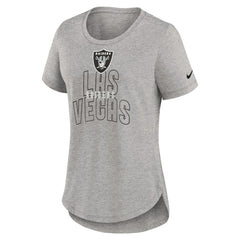 Las Vegas Raiders Nike Women's Fashion Tri-Blend T-Shirt