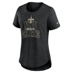 New Orleans Saints Nike Women's Fashion Tri-Blend T-Shirt