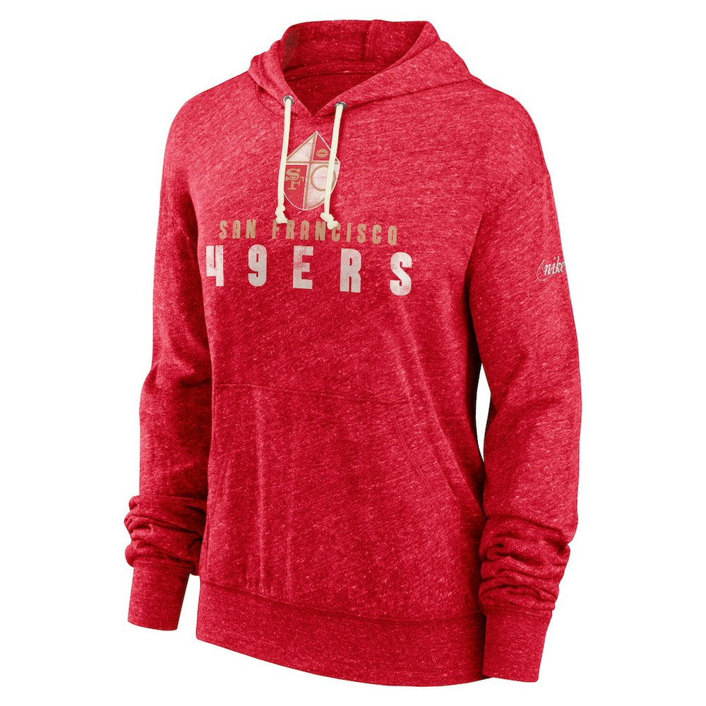 San Francisco 49ers Nike Women's Rewind Gym Vintage Lightweight Pullover Hoodie