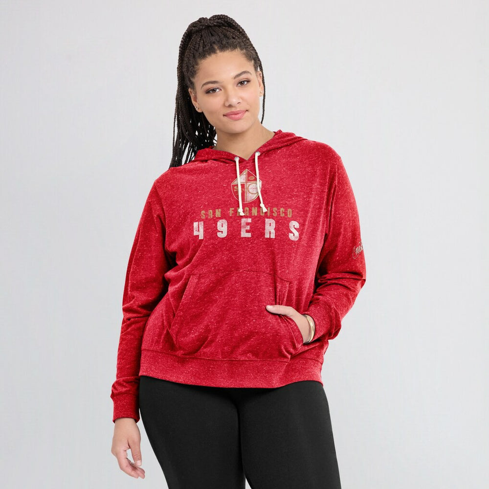 San Francisco 49ers Nike Women's Rewind Gym Vintage Lightweight Pullover Hoodie