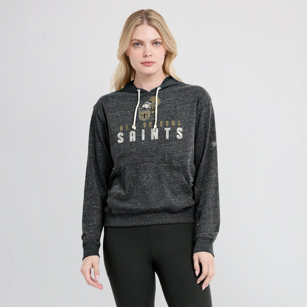 New Orleans Saints Nike Women's Rewind Gym Vintage Lightweight Pullover Hoodie