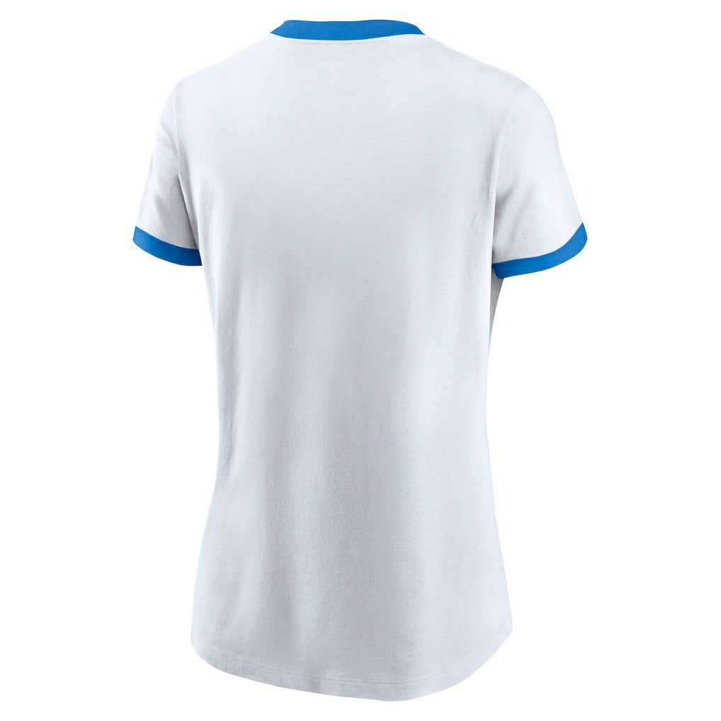 Los Angeles Chargers Nike Women's Rewind Ringer Tri-Blend T-Shirt