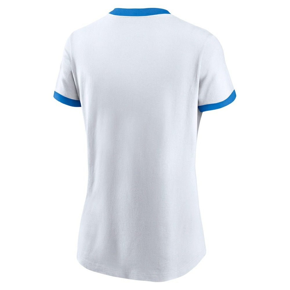 Los Angeles Chargers Nike Women's Rewind Ringer Tri-Blend T-Shirt