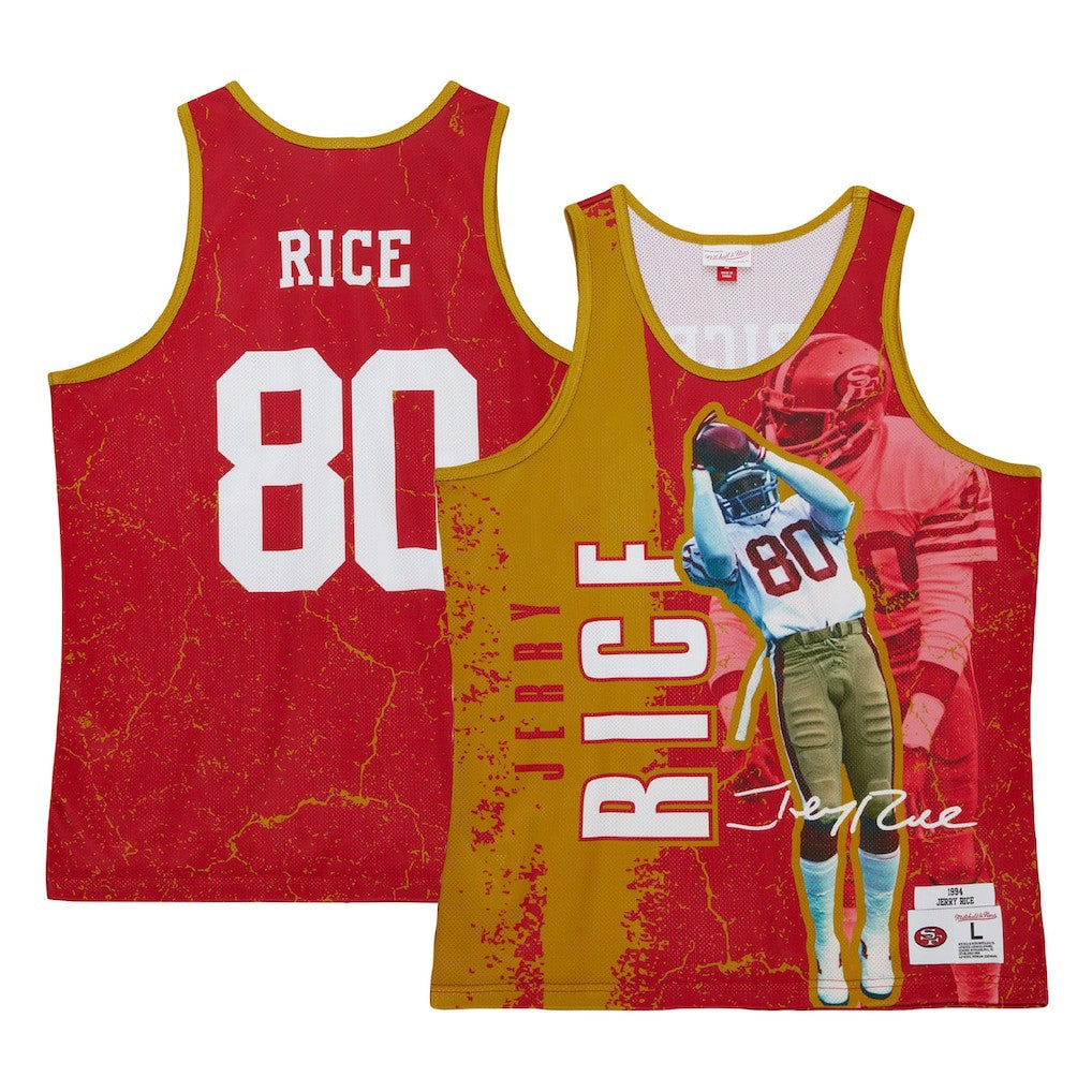 San Francisco 49ers Mitchell & Ness Jerry Rice  1994 Player Burst Tank Top