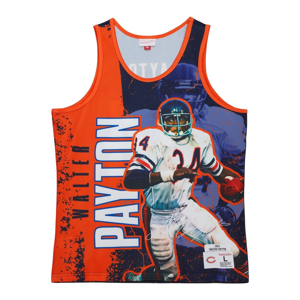 Chicago Bears Mitchell & Ness Walter Payton  1983 Player Burst Tank Top