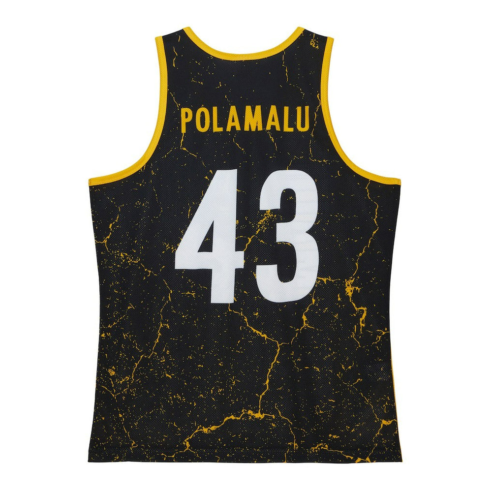 Pittsburgh Steelers Mitchell & Ness Troy Polamalu  2007 Player Burst Tank Top