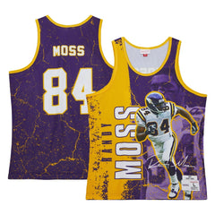 Minnesota Vikings Mitchell & Ness Randy Moss  1998 Player Burst Tank Top