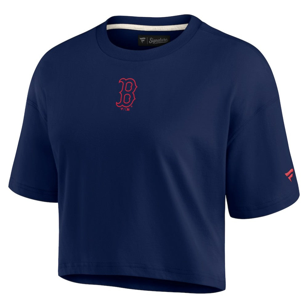 Boston Red Sox Fanatics Women's Elements Super Soft Boxy Cropped T-Shirt | MLB Outlet