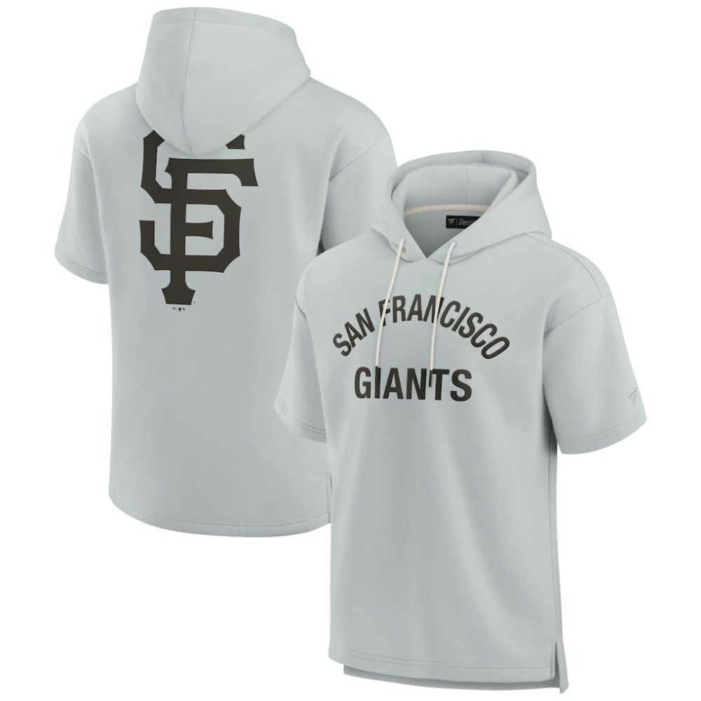 San Francisco Giants Fanatics Unisex Elements Super Soft Fleece Short Sleeve Pullover Hoodie | MLB New