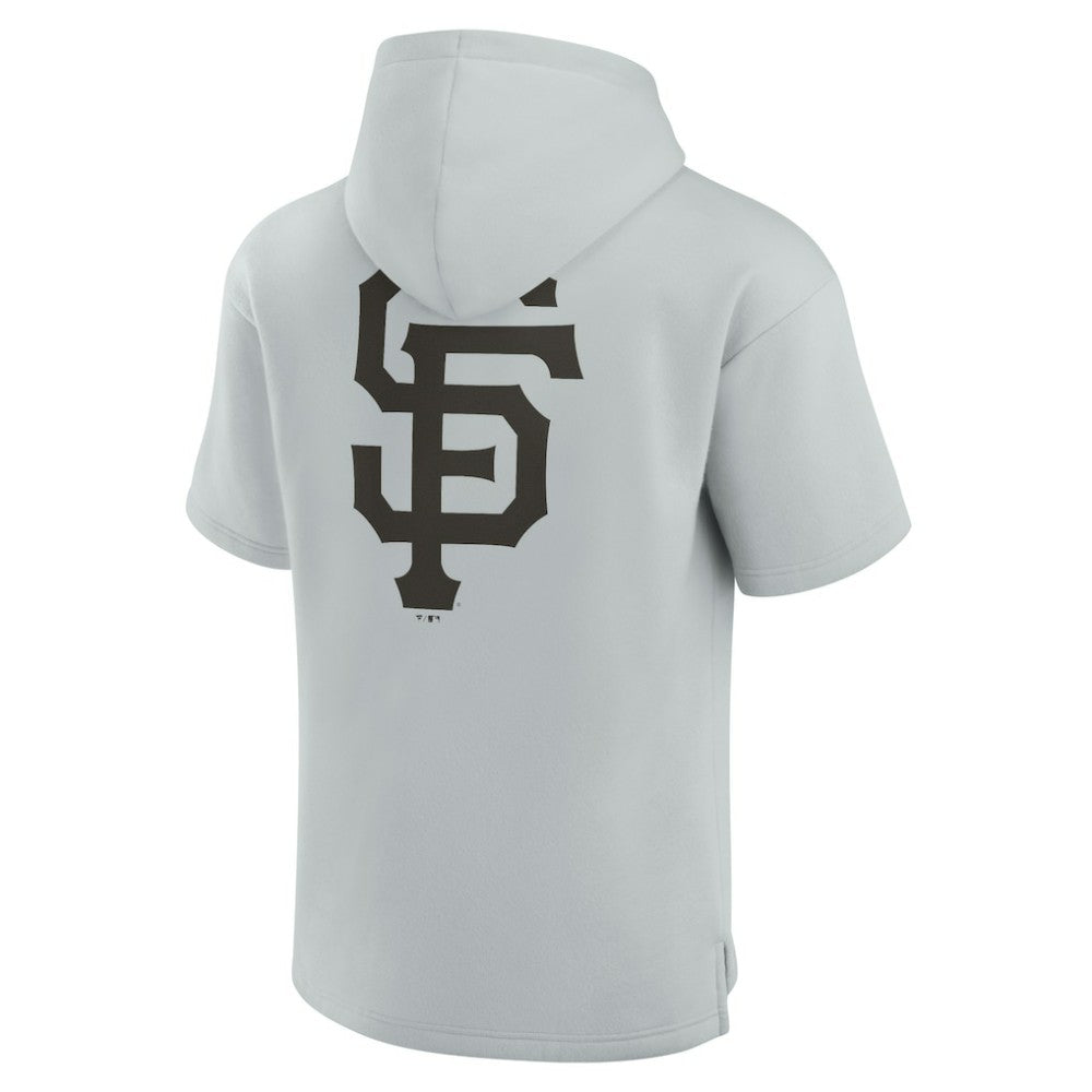 San Francisco Giants Fanatics Unisex Elements Super Soft Fleece Short Sleeve Pullover Hoodie | MLB New