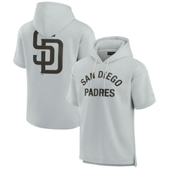 San Diego Padres Fanatics Unisex Elements Super Soft Fleece Short Sleeve Pullover Hoodie | MLB New