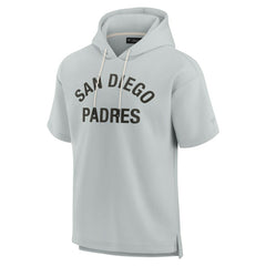 San Diego Padres Fanatics Unisex Elements Super Soft Fleece Short Sleeve Pullover Hoodie | MLB New
