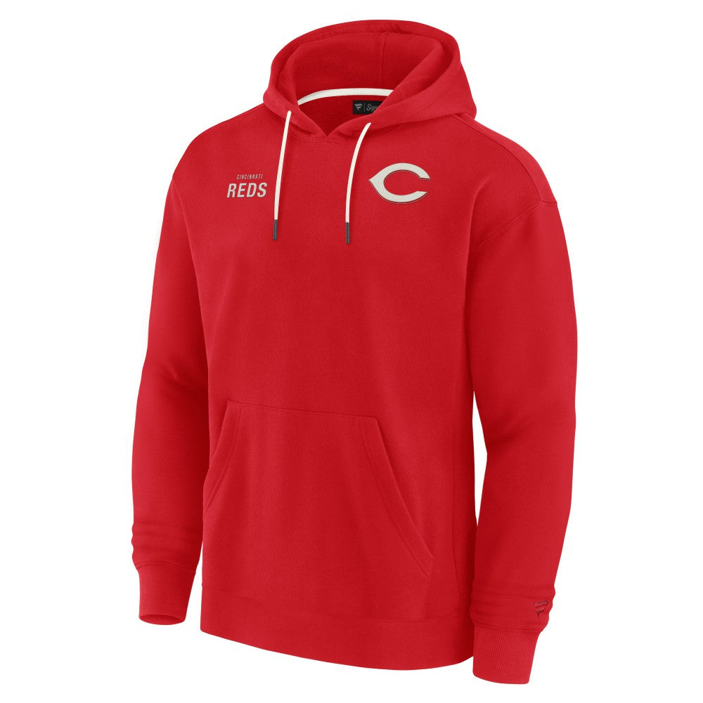 Cincinnati Reds Fanatics Unisex Elements Super Soft Fleece Pullover Hoodie | MLB On Sale