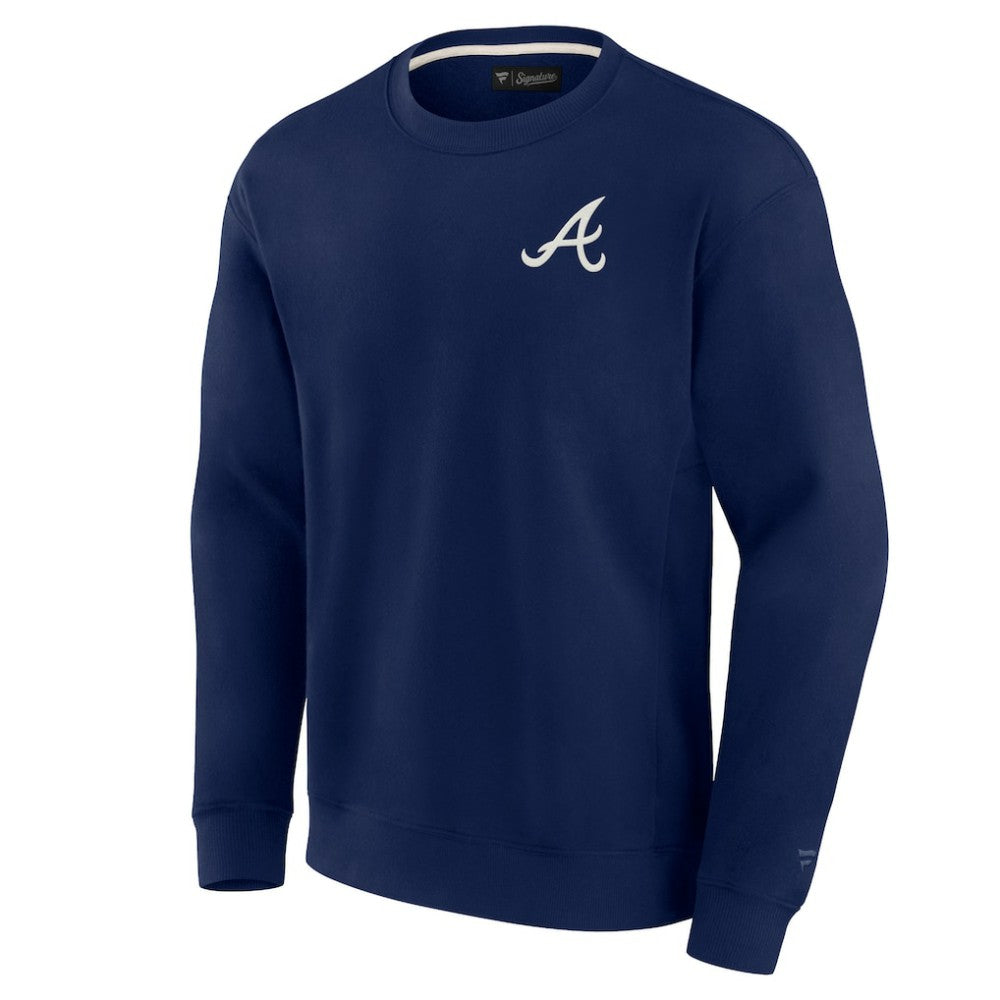 Atlanta Braves Fanatics Unisex Super Soft Pullover Crew Sweatshirt | MLB Outlet