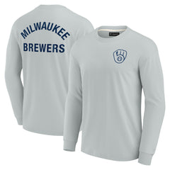 Milwaukee Brewers Fanatics Unisex Elements Super Soft Long Sleeve T-Shirt | MLB New