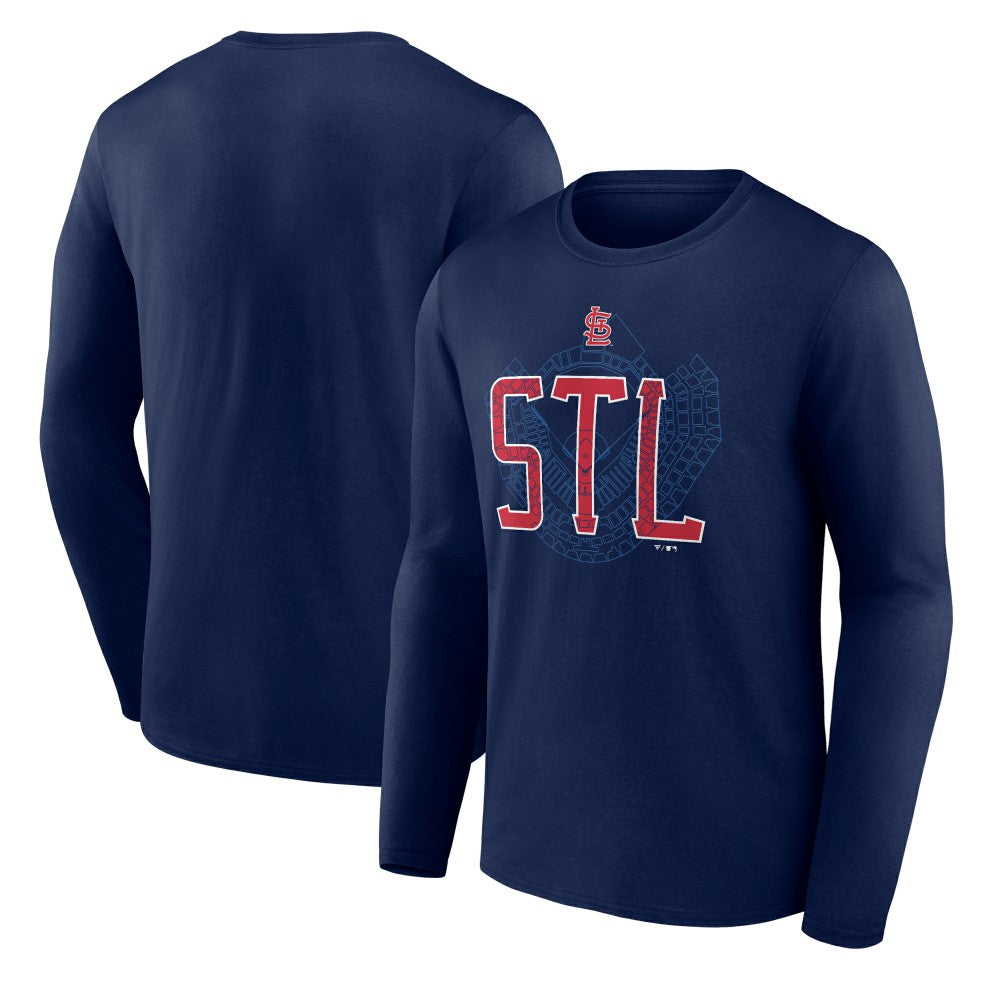 St. Louis Cardinals Paint the Black Long Sleeve T-Shirt | MLB On Sale