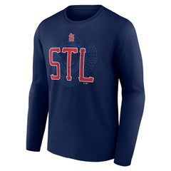 St. Louis Cardinals Paint the Black Long Sleeve T-Shirt | MLB On Sale