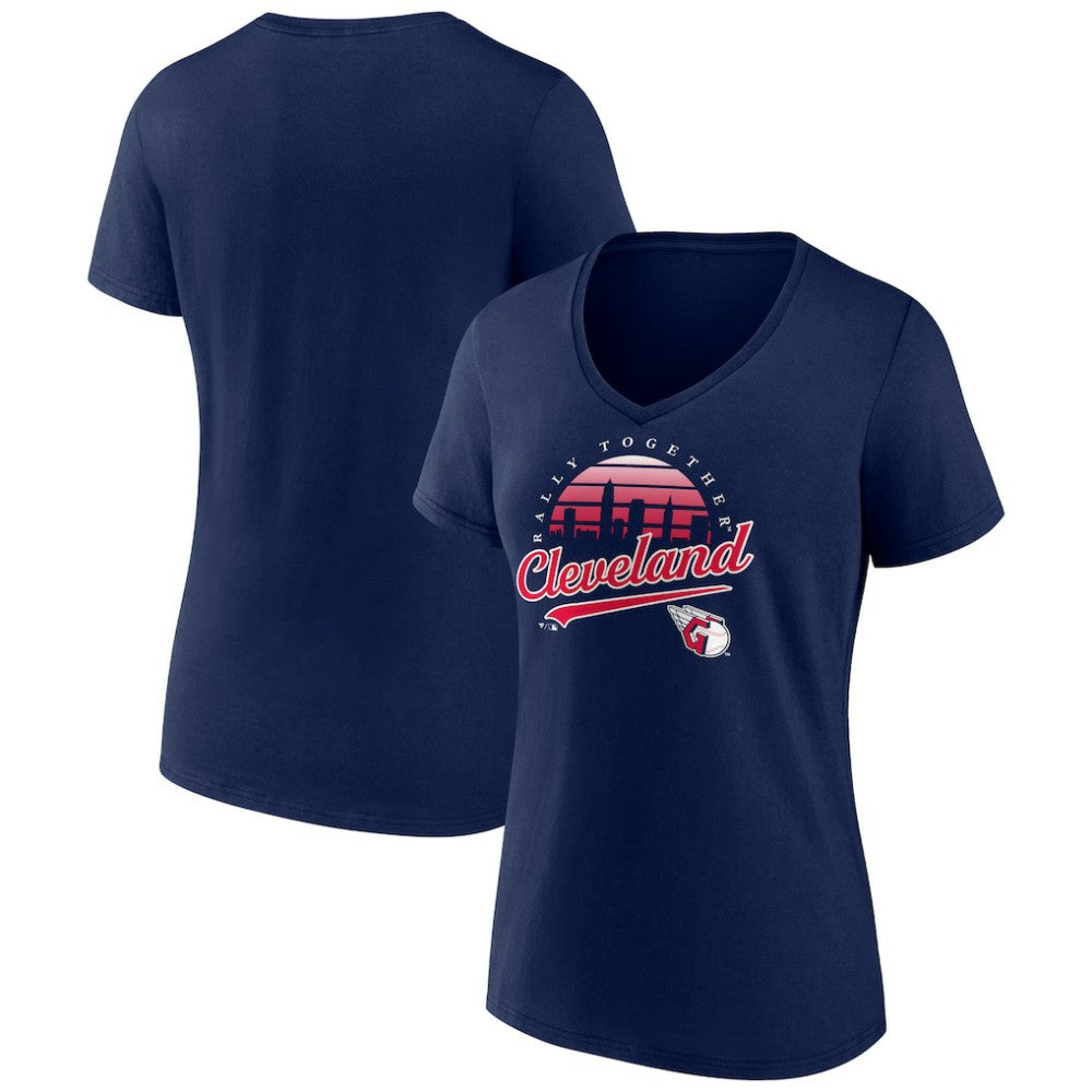 Cleveland Guardians Women's One Champion V-Neck T-Shirt | MLB On Sale