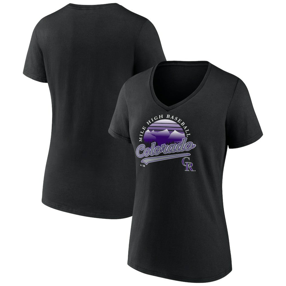 Colorado Rockies Women's One Champion V-Neck T-Shirt | MLB Outlet