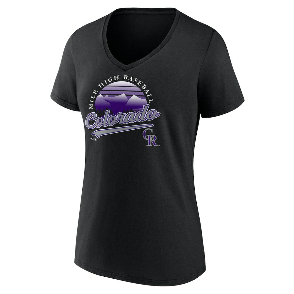 Colorado Rockies Women's One Champion V-Neck T-Shirt | MLB Outlet