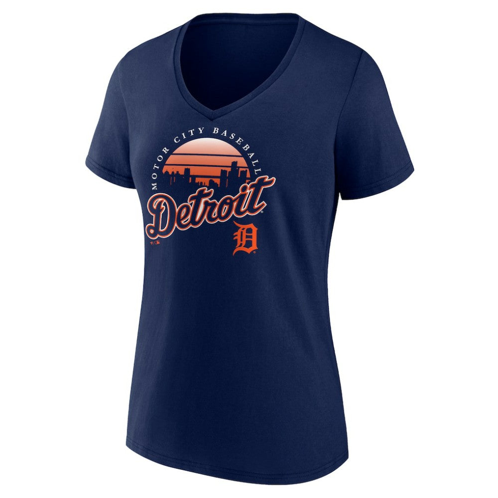 Detroit Tigers Women's One Champion V-Neck T-Shirt | MLB New