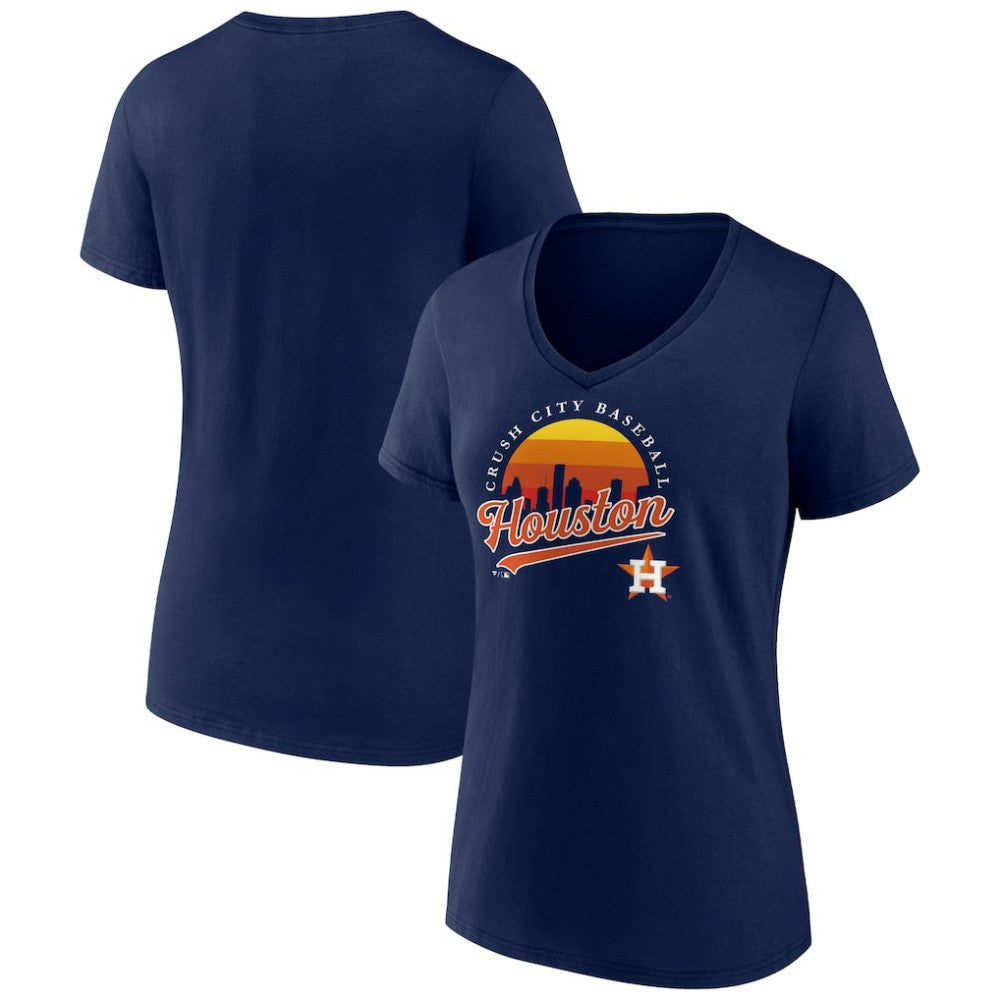 Houston Astros Women's One Champion V-Neck T-Shirt | MLB New