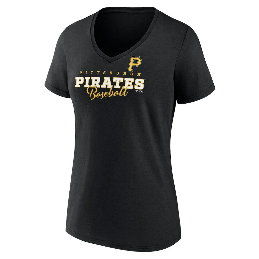 Pittsburgh Pirates Women's Back In Business V-Neck T-Shirt | MLB Near me