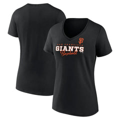 San Francisco Giants Women's Back In Business V-Neck T-Shirt | MLB US