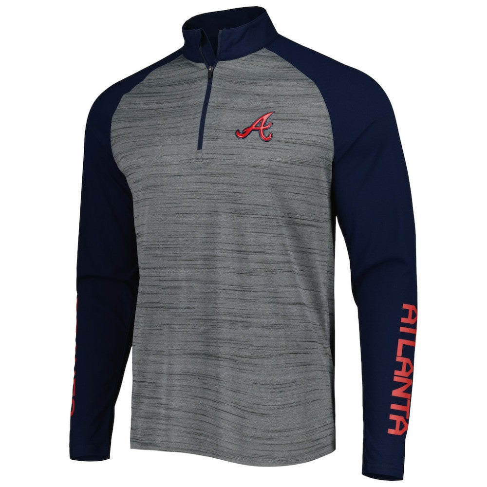 Atlanta Braves Levelwear Vandal Raglan Quarter-Zip Top | MLB Discount