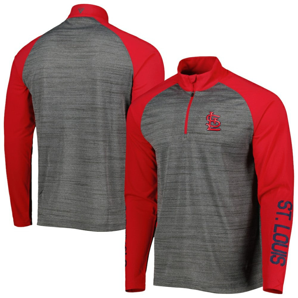 St. Louis Cardinals Levelwear Vandal Raglan Quarter-Zip Top | MLB Outlet