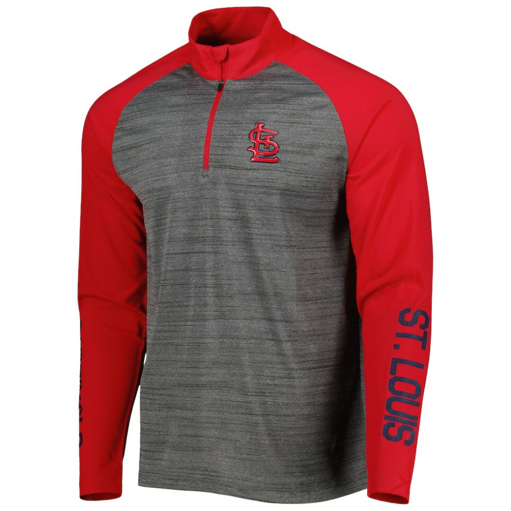 St. Louis Cardinals Levelwear Vandal Raglan Quarter-Zip Top | MLB Outlet