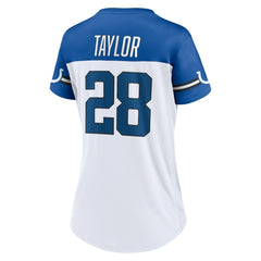 Indianapolis Colts Fanatics Jonathan Taylor  Women's Athena Name & Number V-Neck Top