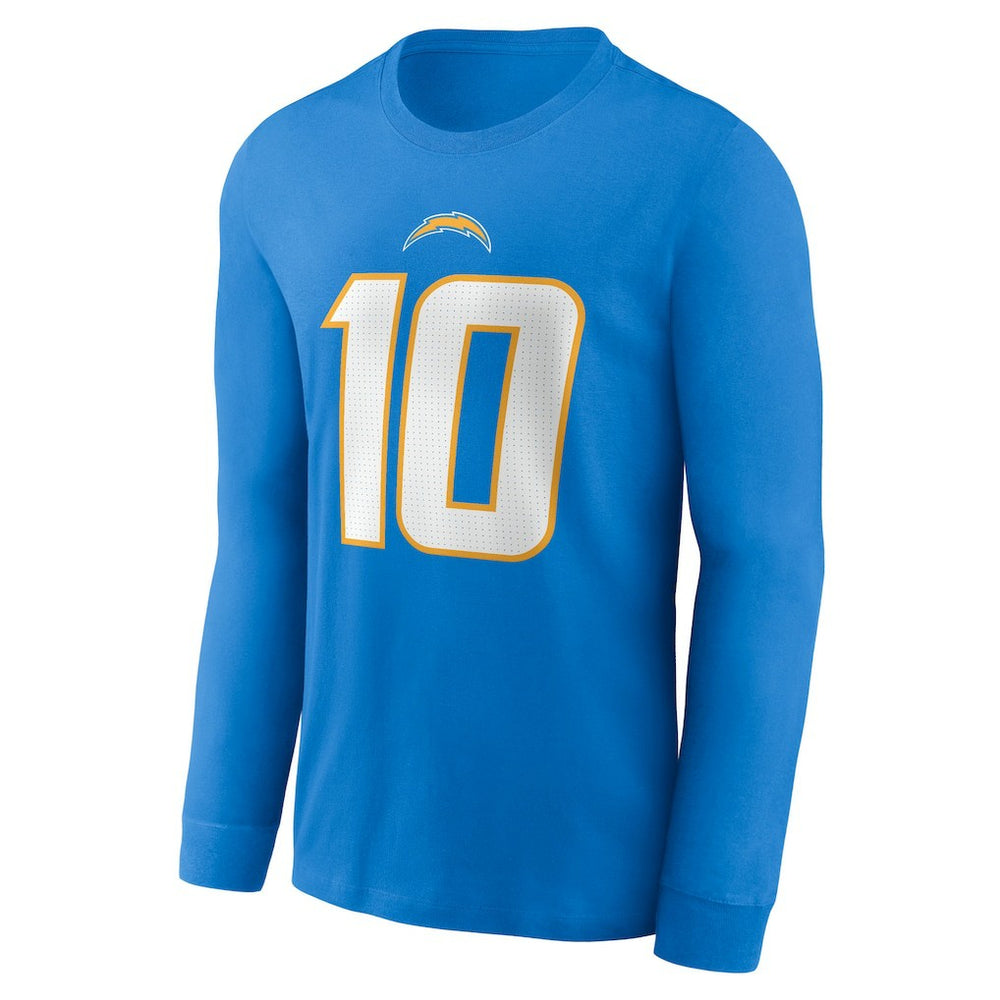 Los Angeles Chargers Nike Justin Herbert  Player Name & Number Long Sleeve T-Shirt