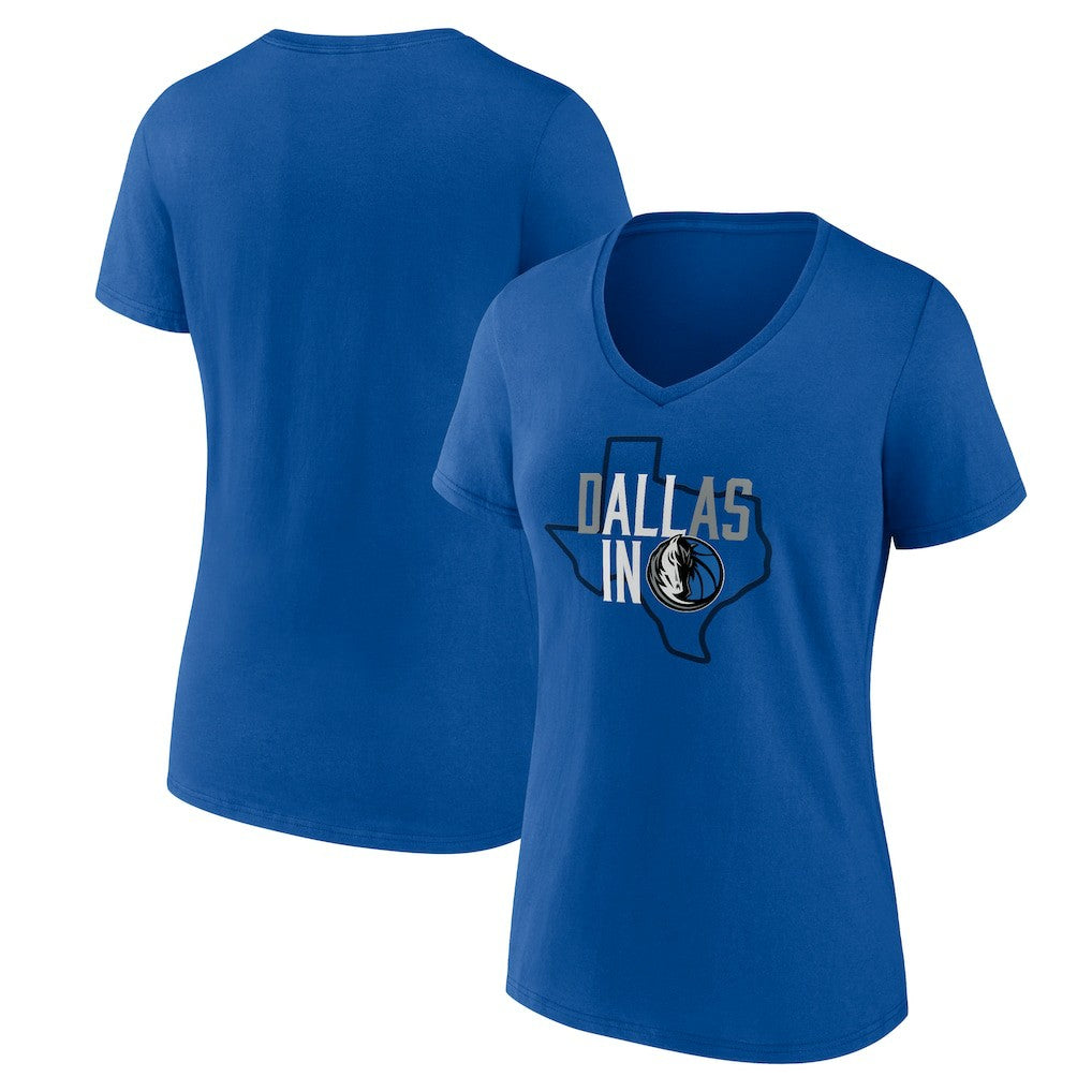 Dallas Mavericks Women's Core Hometown Launch V-Neck T-Shirt sale New