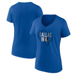 Dallas Mavericks Women's Core Hometown Launch V-Neck T-Shirt sale New