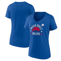 Philadelphia 76ers Women's Core Hometown Launch V-Neck T-Shirt For Sale