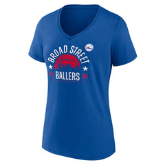 Philadelphia 76ers Women's Core Hometown Launch V-Neck T-Shirt For Sale