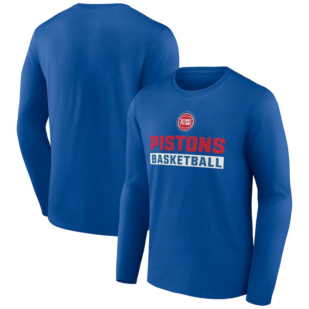 Detroit Pistons Let's Go Long Sleeve T-Shirt sale On Sale