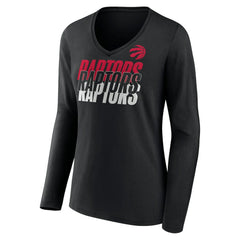 Toronto Raptors Women's Tumble V-Neck Long Sleeve T-Shirt Outlet