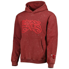 Chicago Bulls The Wild Collective Unisex Tonal Acid Wash Pullover Hoodie Discount