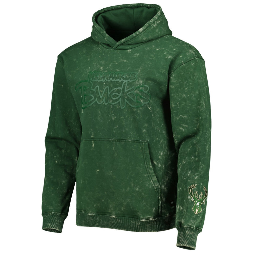 Milwaukee Bucks The Wild Collective Unisex Tonal Acid Wash Pullover Hoodie Online