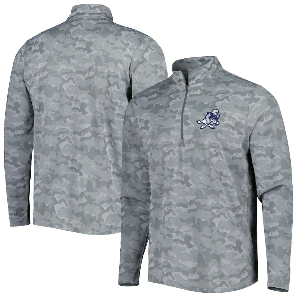 Dallas Cowboys  Antigua Brigade Throwback Quarter-Zip Top