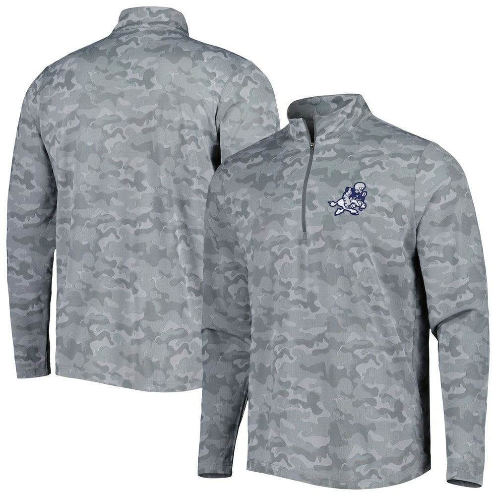 Dallas Cowboys  Antigua Brigade Throwback Quarter-Zip Top