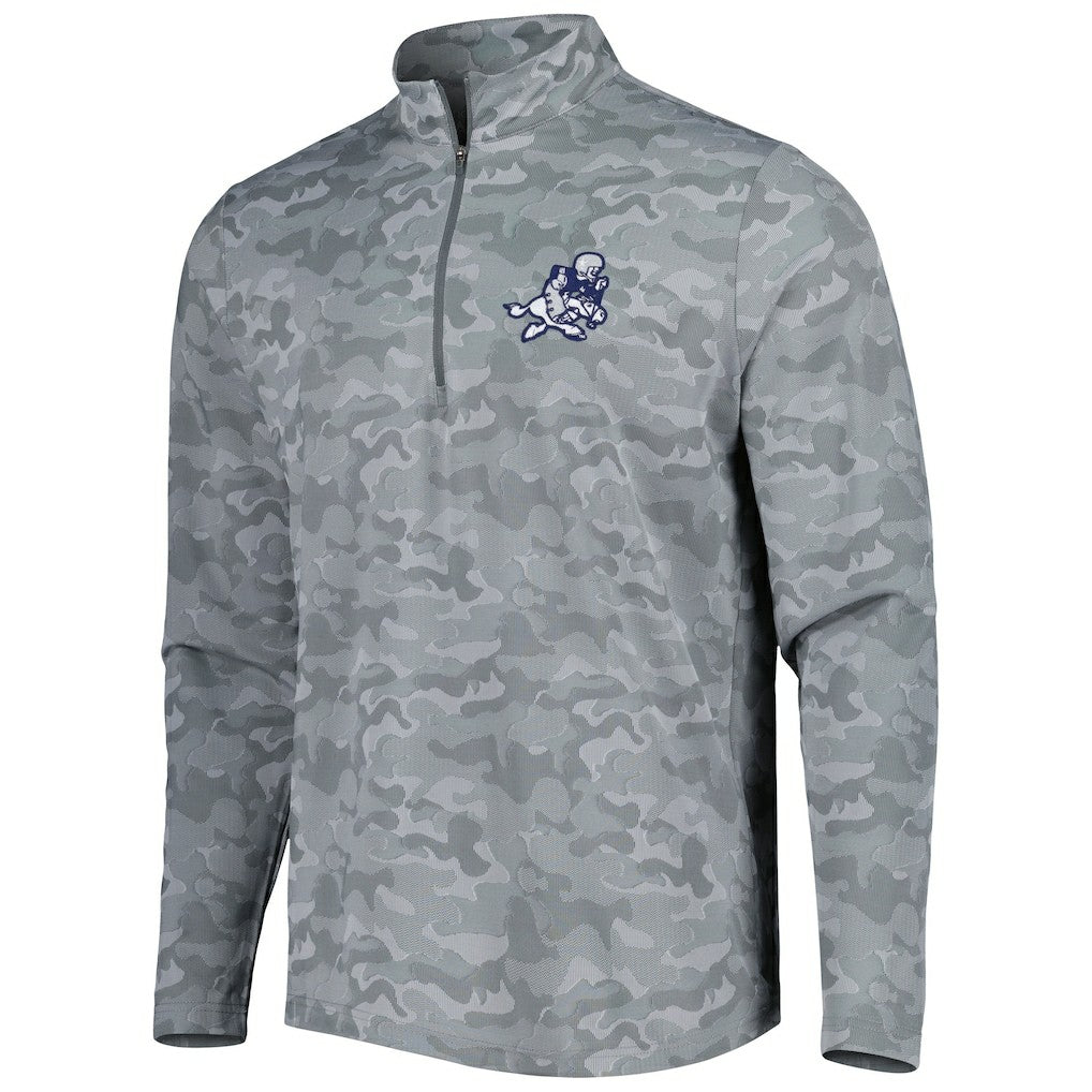 Dallas Cowboys  Antigua Brigade Throwback Quarter-Zip Top