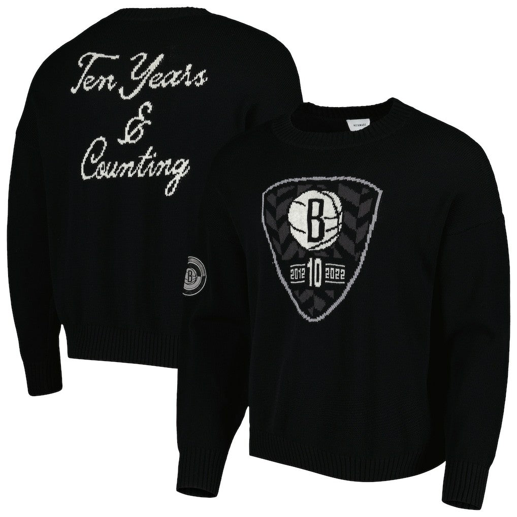 Brooklyn Nets AUTHMADE 10th Anniversary Pullover Sweater Online
