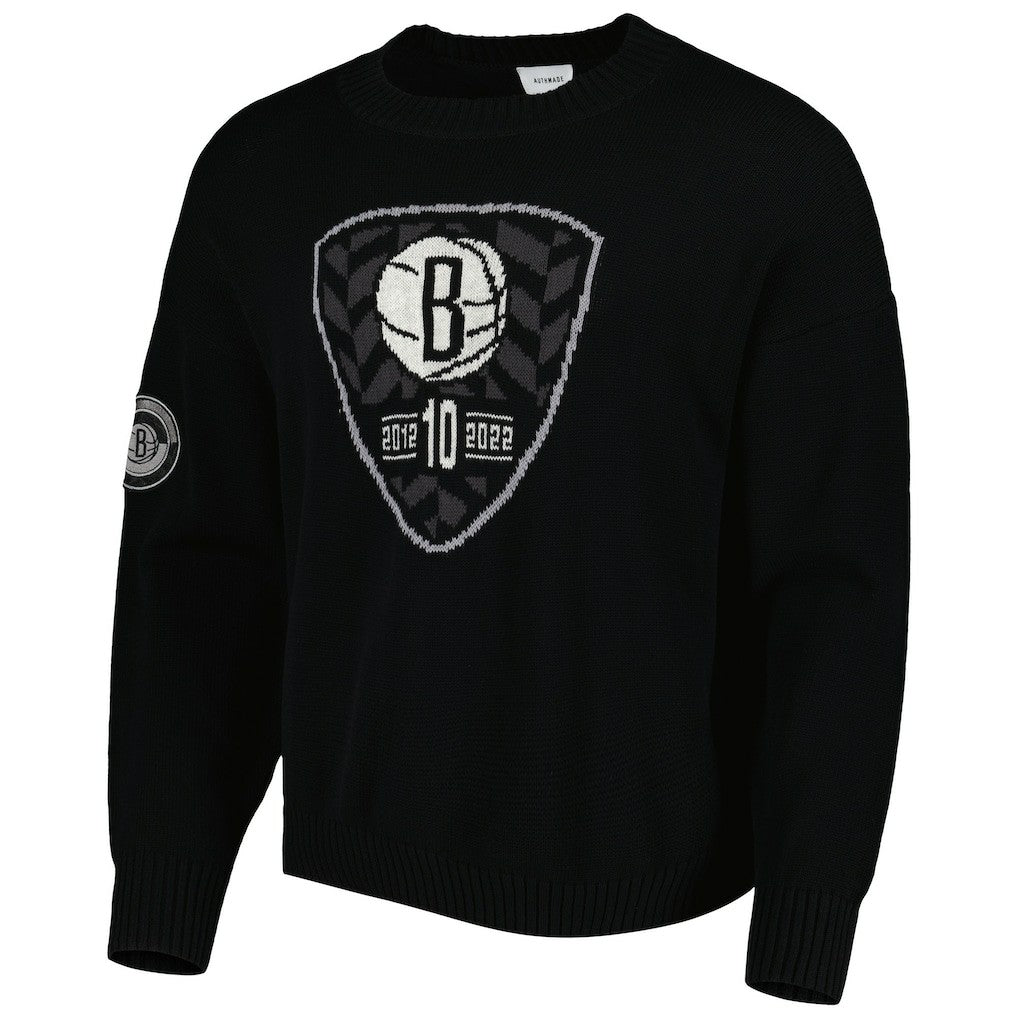 Brooklyn Nets AUTHMADE 10th Anniversary Pullover Sweater Online