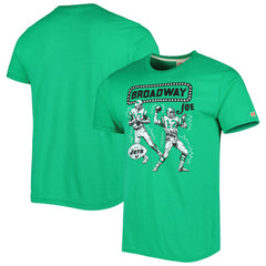 New York Jets  Joe Namath  Homage Unisex Unisex Caricature Retired Player Tri-Blend T-Shirt