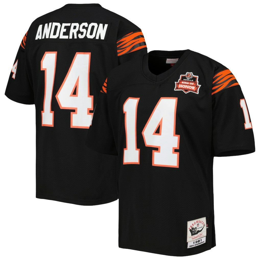 Cincinnati Bengals Mitchell & Ness Ken Anderson  1981 Authentic Throwback Retired Player Jersey