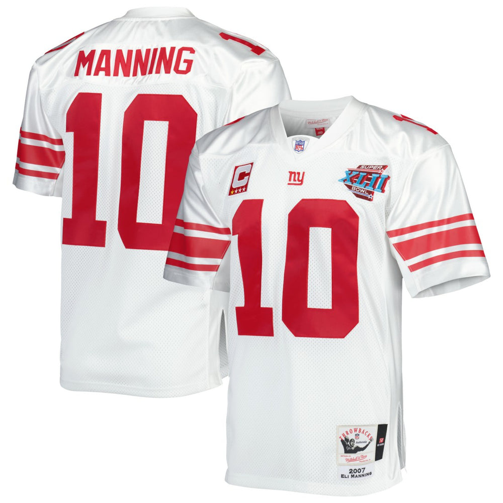 New York Giants Mitchell & Ness Eli Manning  2007 Authentic Throwback Retired Player Jersey